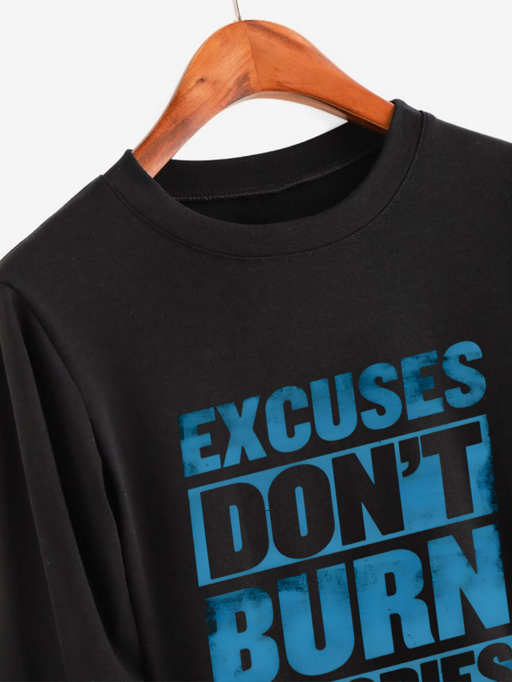 Excuses Don’t Burn Calories – Motivational Gym T-Shirt (Unisex)