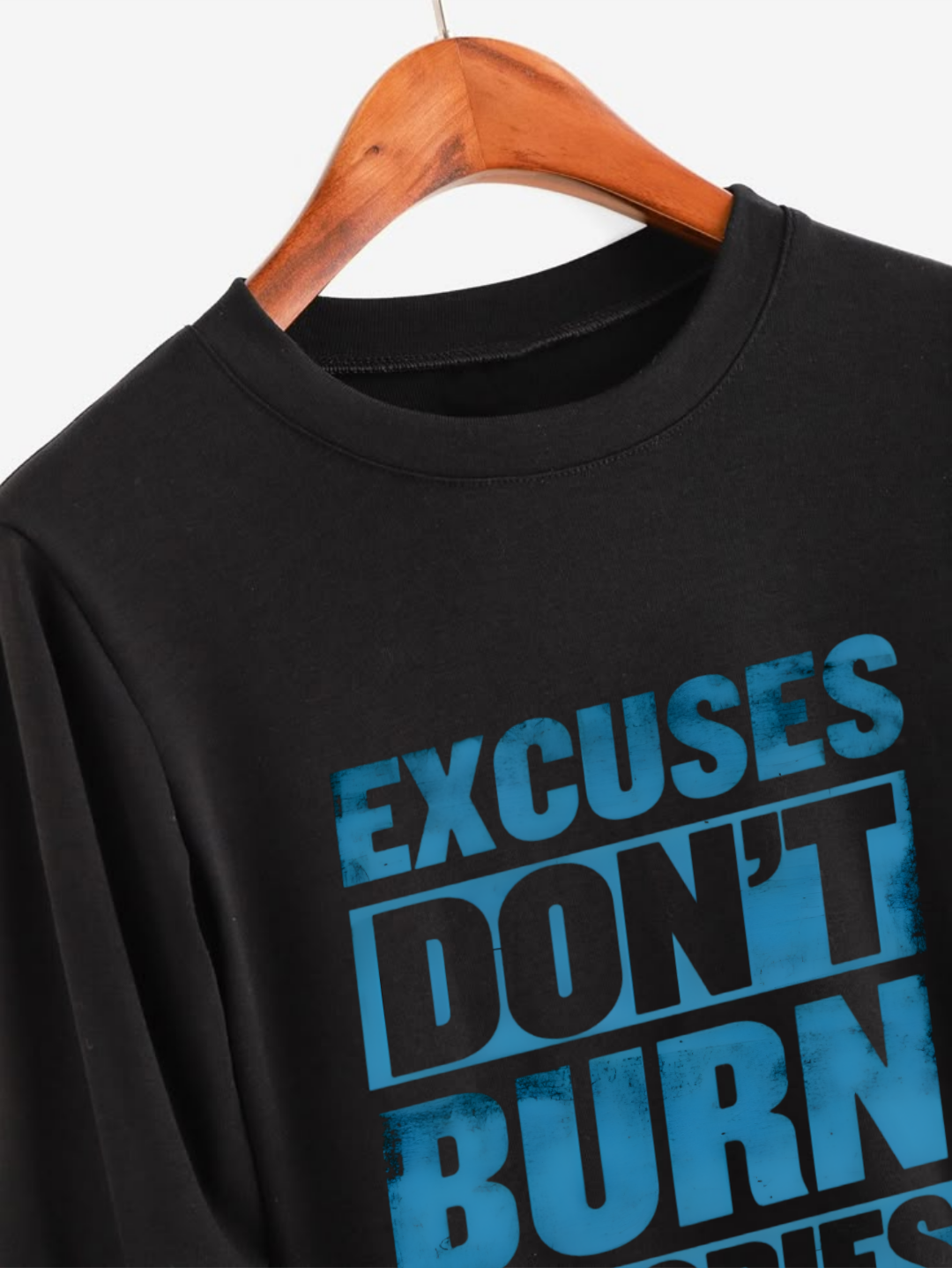 Excuses Don’t Burn Calories – Motivational Gym T-Shirt (Unisex)