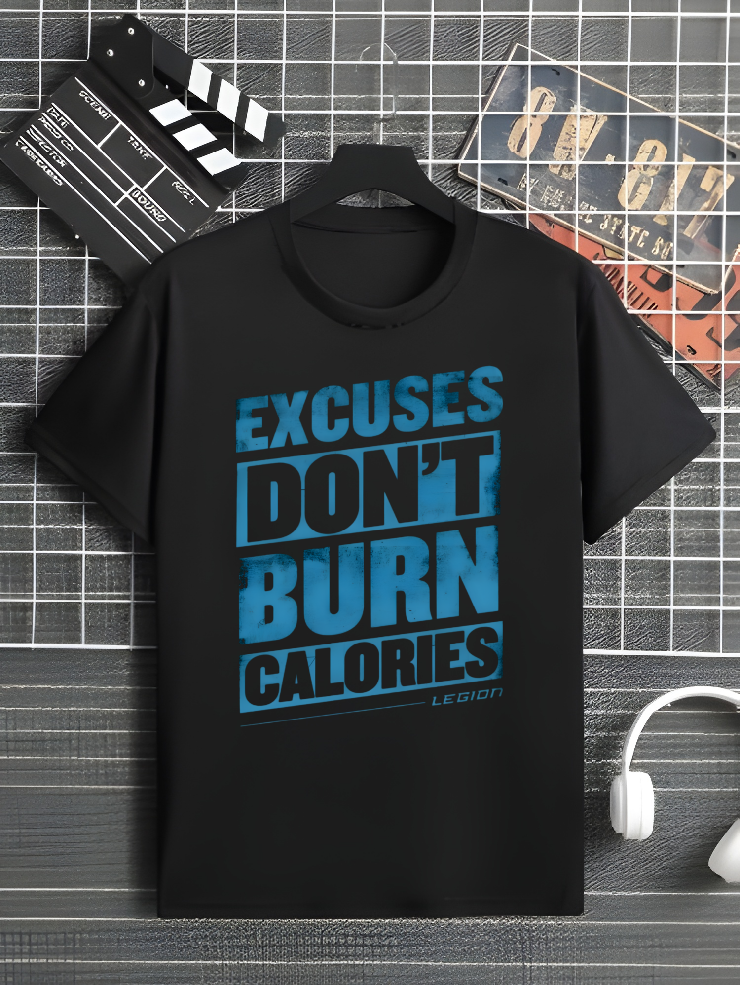 Excuses Don’t Burn Calories – Motivational Gym T-Shirt (Unisex)