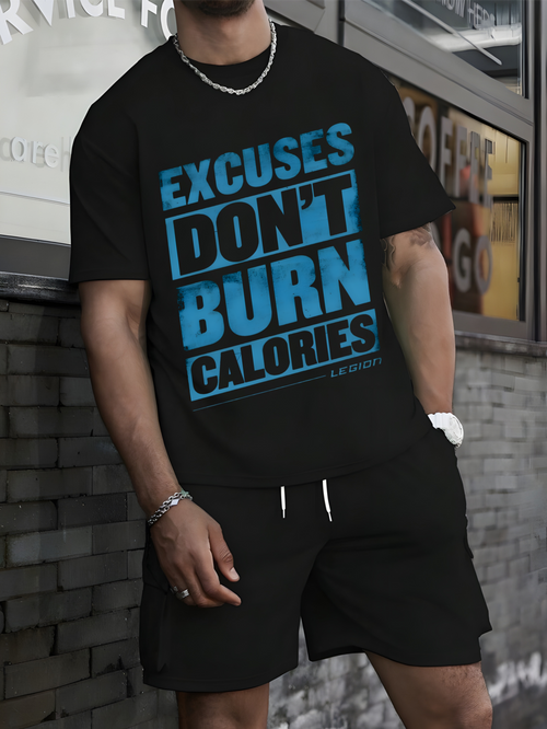 Excuses Don’t Burn Calories – Motivational Gym T-Shirt (Unisex)